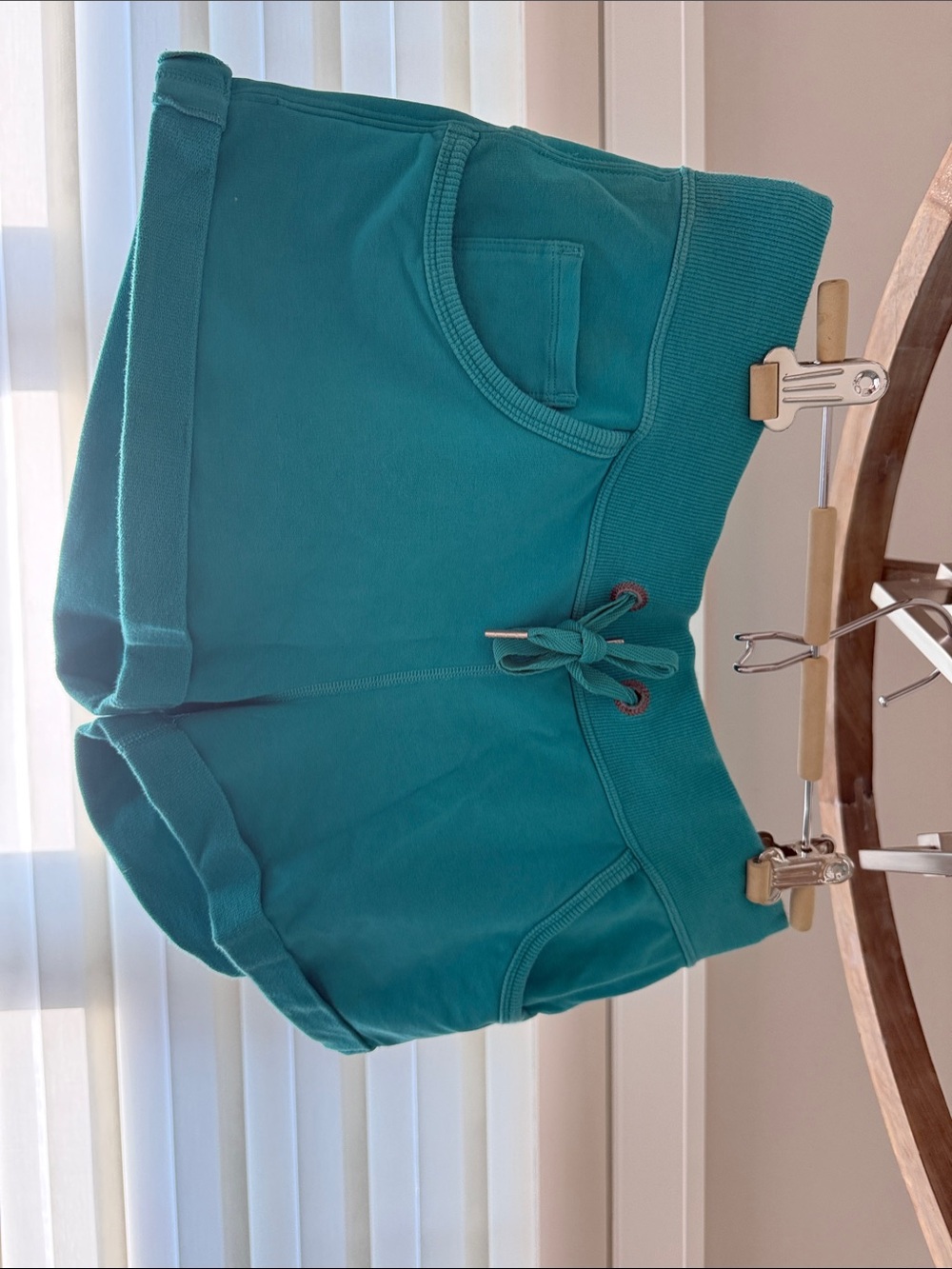 lululemon athletica Teal Drawstring Lounge Shorts